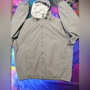 RedHead Gray Hooded Windbreaker Jacket